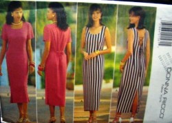 3995 BACK LACED/TIED EZ LONG STRT DRESS PATTERN 6-22 3 SZS